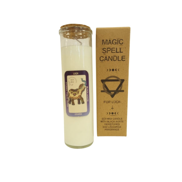 Wens Kaarsen met aroma en edelstenen