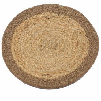 Natuurlijke placemats van jute