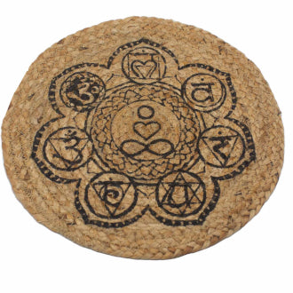 Natuurlijke placemats van jute