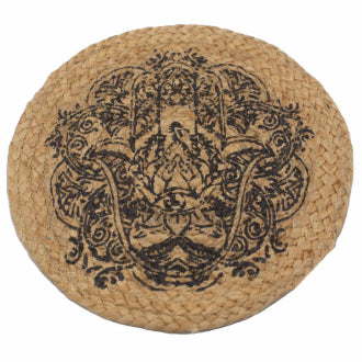 Natuurlijke placemats van jute
