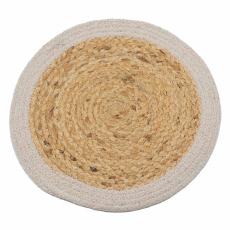 Natuurlijke placemats van jute