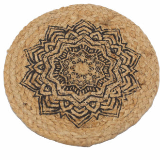 Natuurlijke placemats van jute