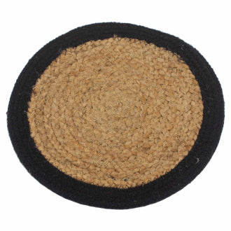 Natuurlijke placemats van jute