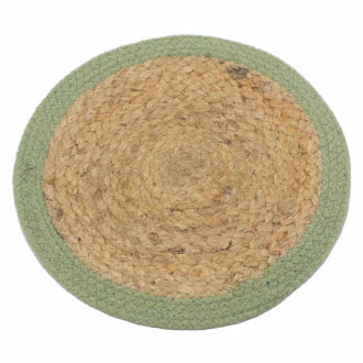 Natuurlijke placemats van jute
