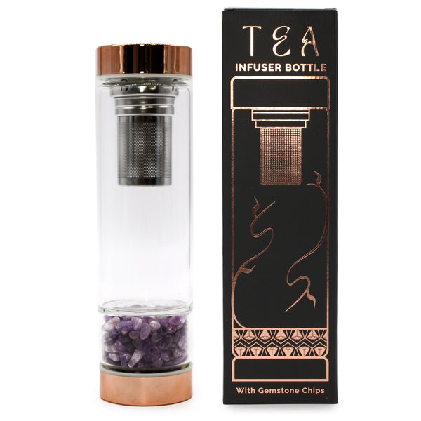 Luxe Tea Infuser Bottles met edelstenen