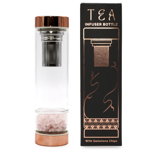 Luxe Tea Infuser Bottles met edelstenen