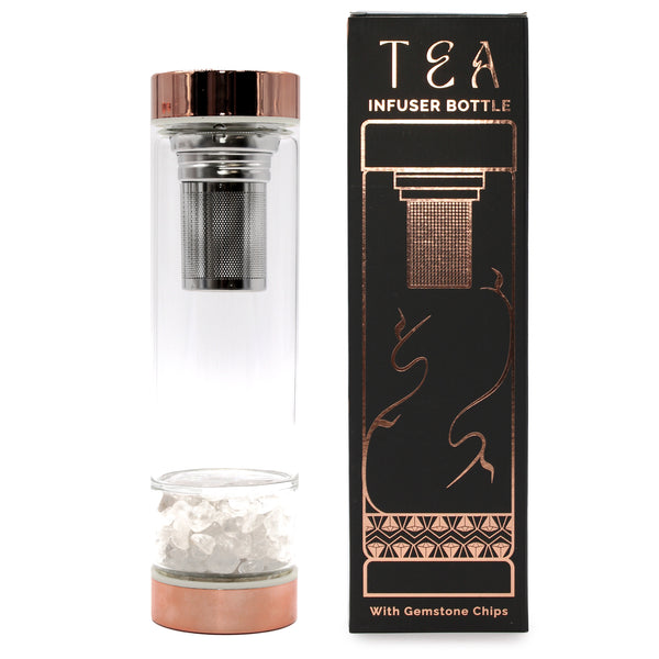 Luxe Tea Infuser Bottles met edelstenen