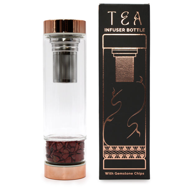 Luxe Tea Infuser Bottles met edelstenen