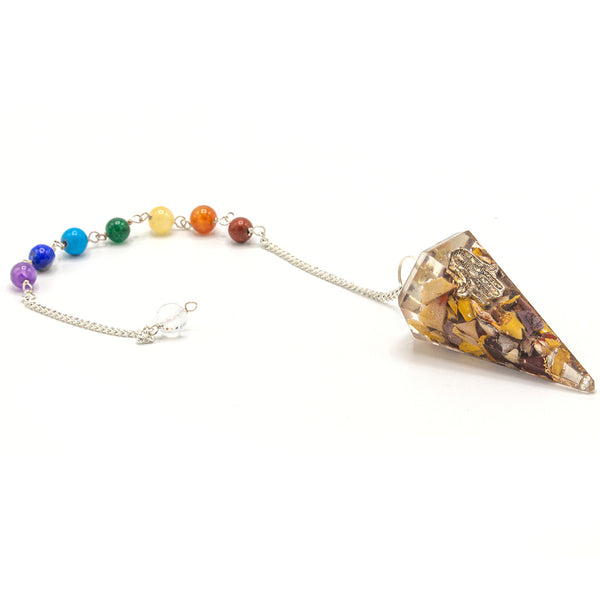 Orgonite Kracht Chakra Pendel - Hamsa