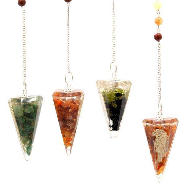 Orgonite Kracht Chakra Pendel - Engelvleugel