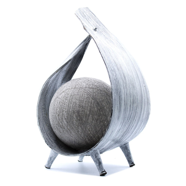 Natuurlijke kokosnoot lamp - Greywash Wrapover