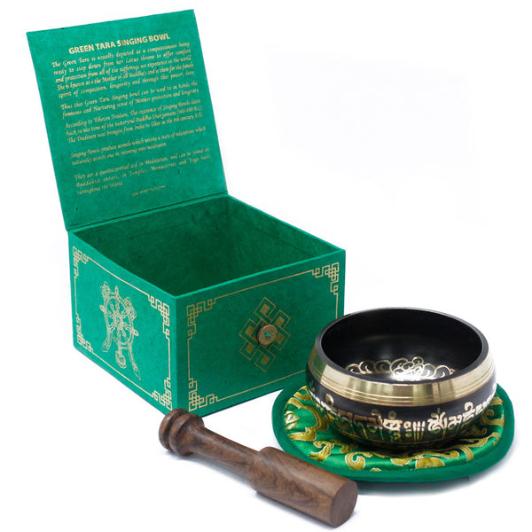 Klankschaal Set Groene Tara 10cm