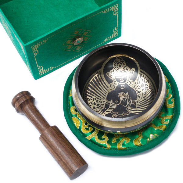 Klankschaal Set Groene Tara 10cm