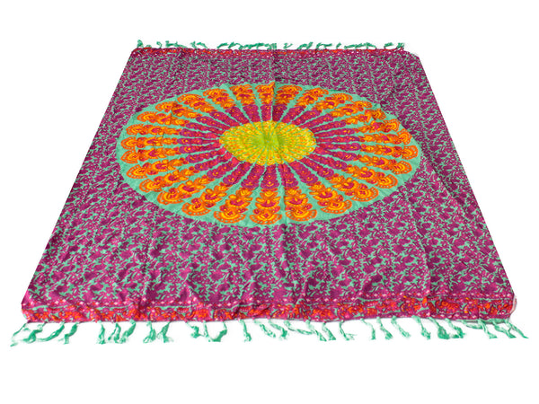 Sarong Teal Paarse Mandela