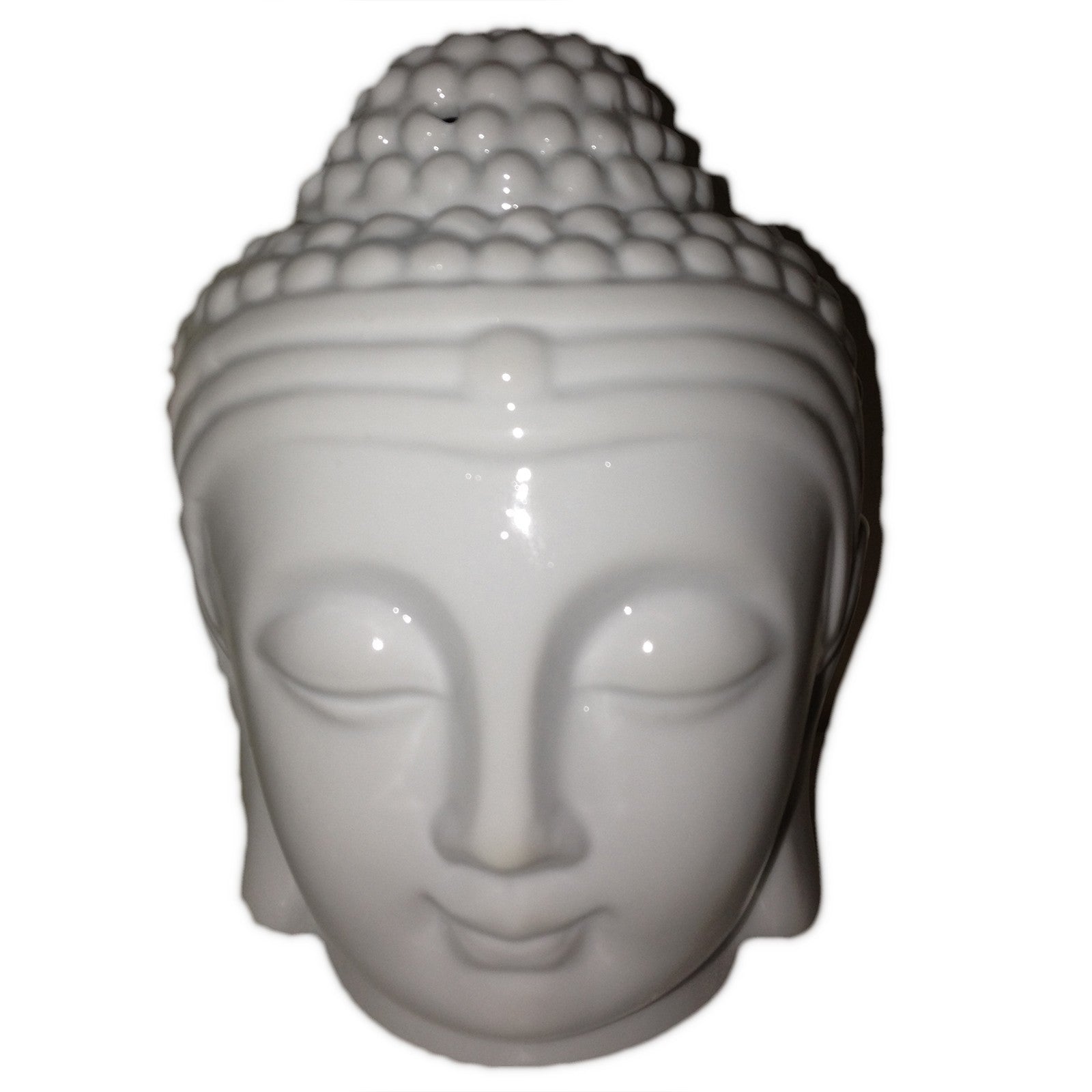 Boeddha hoofd oliebrander - Wit
