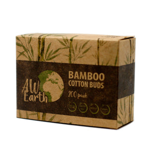 Box mit 200 Bambus Wattestäbchen