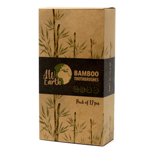 Bambuszahnbürste - Holzkohle Medium Soft