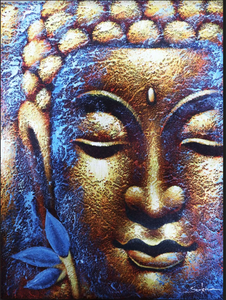 Boeddha Schilderij - Goud