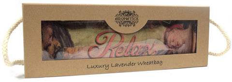 Luxus Wärmekissen mit Weizenkörner und Lavendel in Geschenkbox - Sleeping RELAX