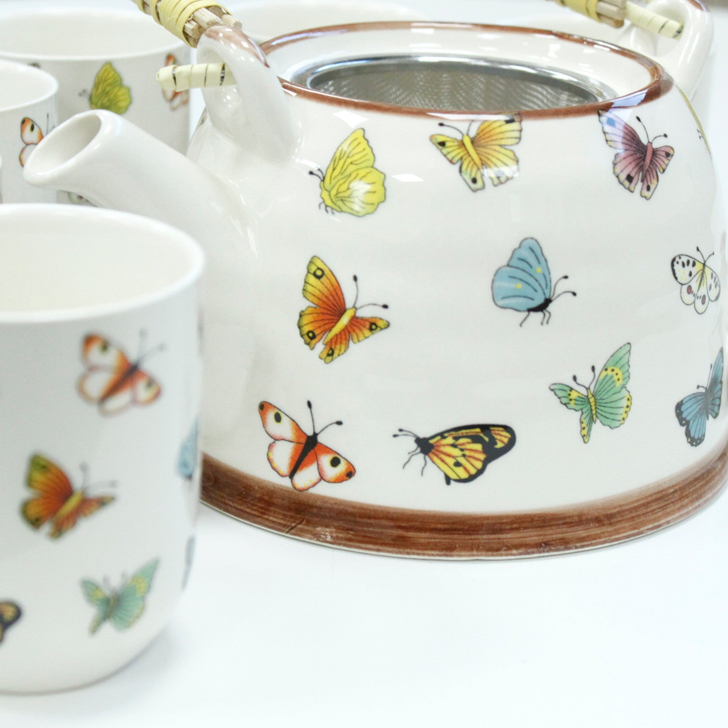 Kräuter-Teekannen-Set - Schmetterlinge