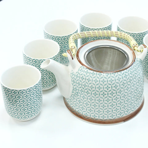Kräuter-Teekannen-Set - Grünes Mosaik