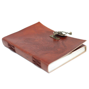 Leren notitieboek Draken (20x15 cm)